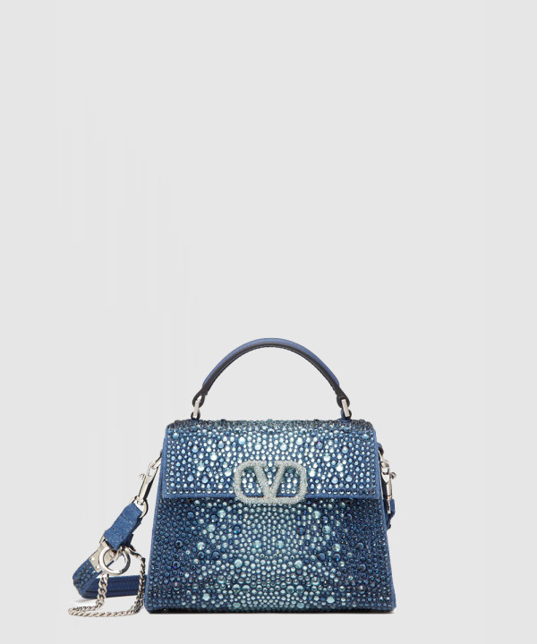 발렌티노 크리스탈 브이슬링 탑핸들백 미니