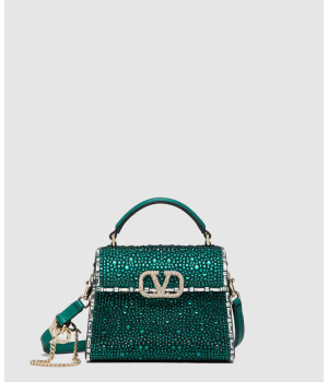 발렌티노 크리스탈 브이슬링 탑핸들백 미니