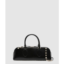 발렌티노 락스터드 이스트 웨스트 가죽 토트백