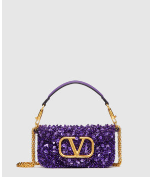 발렌티노 스몰 로코 숄더 백 위드 3D 자수