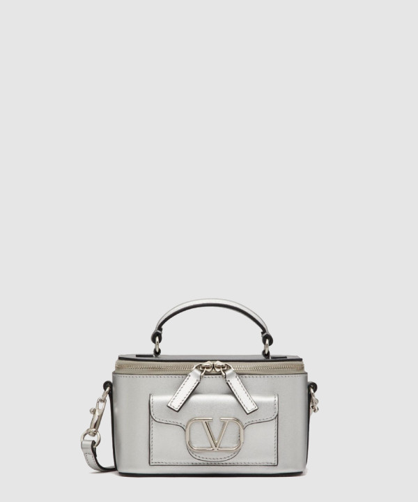 발렌티노 로코 메탈릭 카프스킨 미니 숄더백