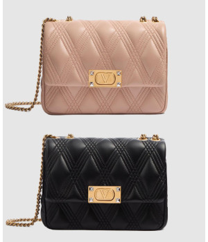 발렌티노 가라바니 퀄티 67 퀄팅 나파 가죽 미디엄 숄더백