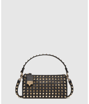 발렌티노 락스터드 스몰 스터드 그레인드 카프스킨 크로스백