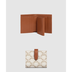 셀린느 트리오페 스몰 스트랩 지갑 10H262