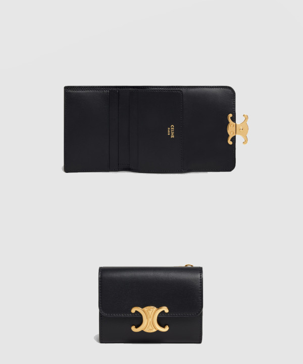 셀린느 트리옹프 동전 컴팩트 지갑 10I653