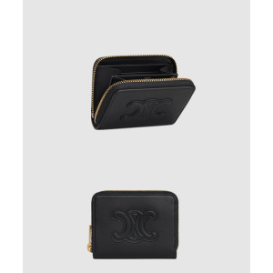 셀린느 퀴르 트리옹프 로고 컴팩트 지퍼 지갑 10K533