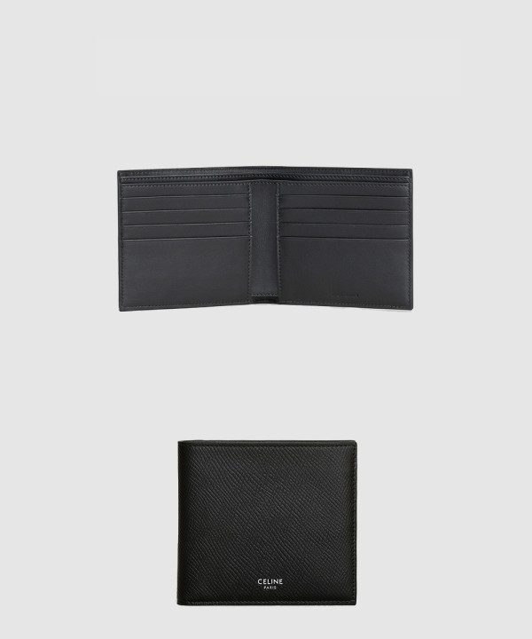 셀린느 바이폴드 카드 지갑 그레인 카프스킨 10B653