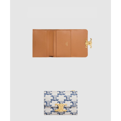 셀린느 트리옹프 동전 컴팩트 지갑 10I652