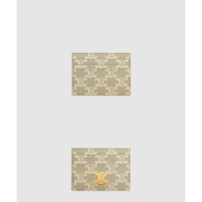 셀린느 트리옹프 캔버스 카드 지갑 10L832