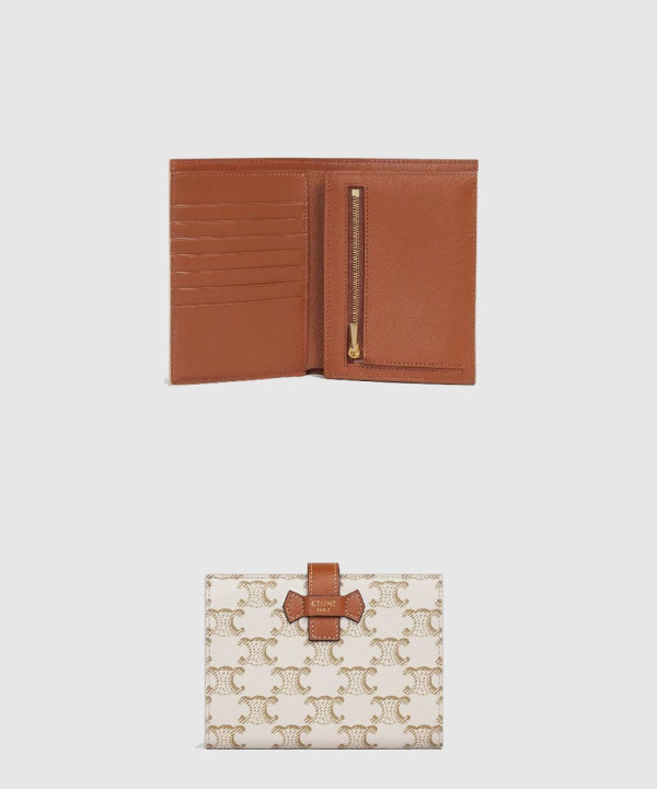 셀린느 미디움 스트랩 지갑 10B642