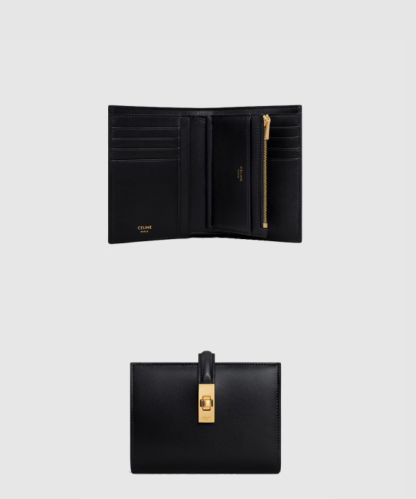 셀린느 코인퍼스 16 지갑 새틴 카프스킨 10M483
