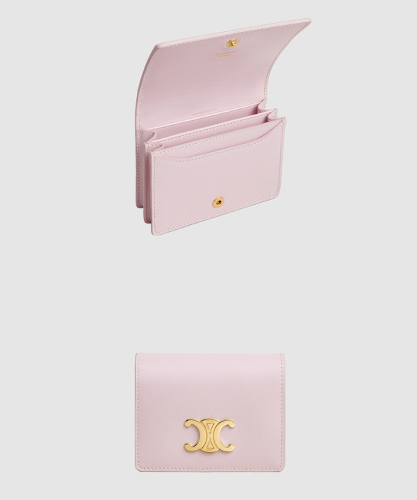 셀린느 트리오페 명함 카드 지갑 샤이니 카프스킨 10M123