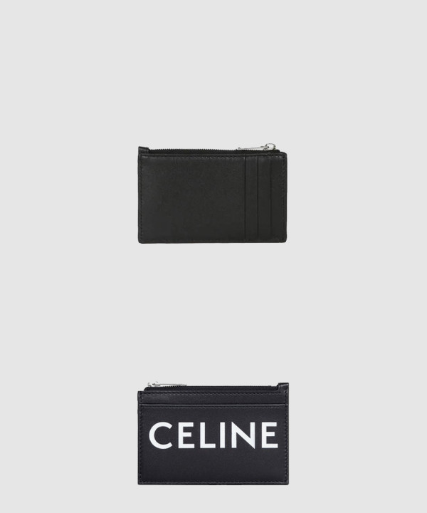 셀린느 로고 지퍼 카드 지갑 10F993