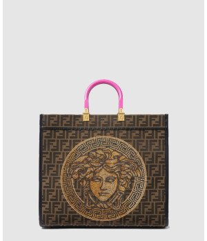 펜디 펜다체 선샤인 미디엄 쇼퍼백 8BH386