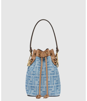 펜디 FF 몬트레조 데님 패브릭 버킷백 8BS093