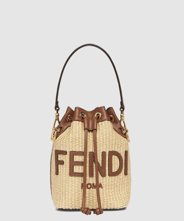 펜디 몬트레조 라피아 버킷백 8BS093