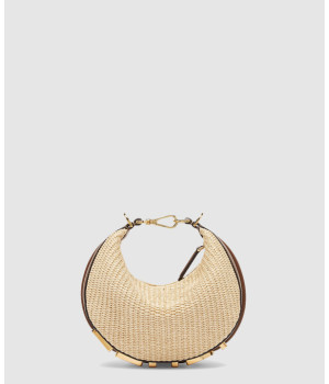 펜디 그라피 미니 내추럴 라피아 8BS081