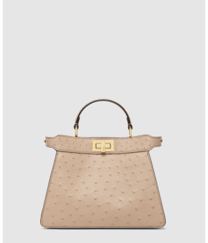 펜디 피카부 I SEE U 스몰 타조 가죽백 8BN327