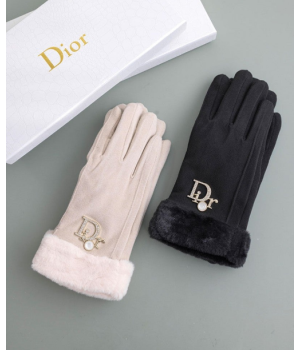 (국내배송) 디올 스마트터치 퍼 스웨이드 장갑