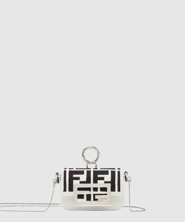 펜디 나노 바게트 참 숄더백 7AS045