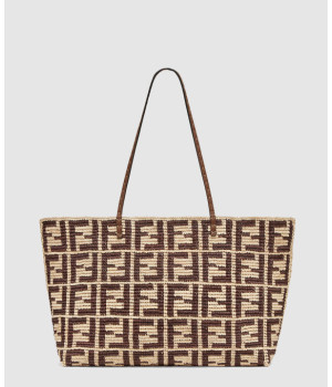 펜디 FF 라피아 크로셰 라지 롤 8BH425