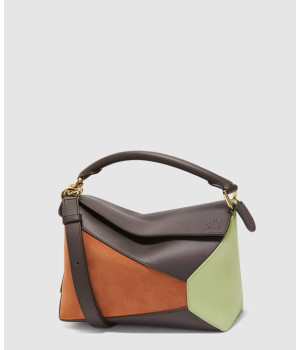 로에베 스몰 퍼즐 토트백 스웨이드