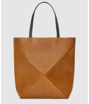 로에베 퍼즐 폴드 토트백 인 스웨이드