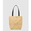 로에베 미디엄 퍼즐 폴드 토트백 인 라피아
