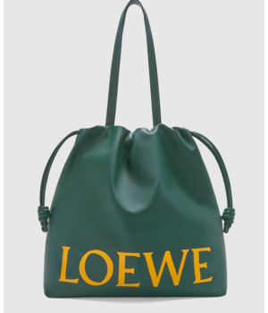 로에베 플라멩코 로고 토트백 인 나파 카프스킨