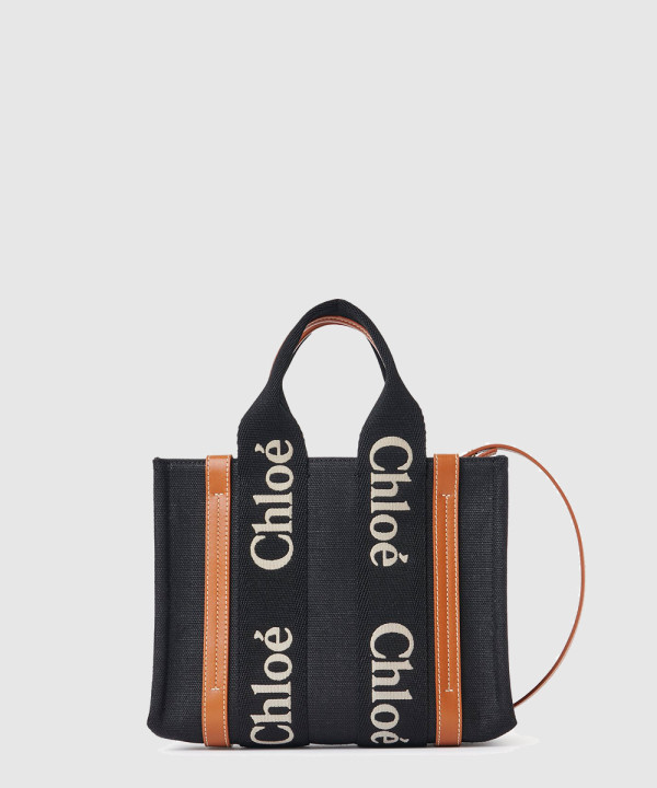 끌로에 린넨 스몰 우디 토트백 L17915