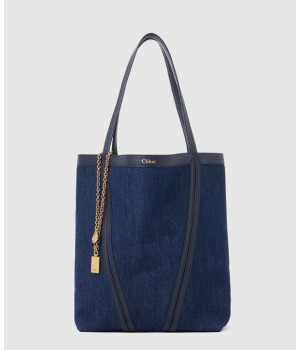 끌로에 미디엄 데님 스핀 토트백 AS811