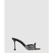 미우미우 리본 크리스탈 새틴 뮬 5XX630