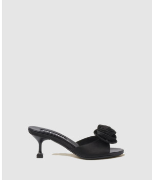 미우미우 새틴 플라워 샌들 5XX627