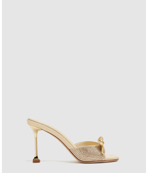 미우미우 리본 크리스탈 새틴 뮬 5XX630