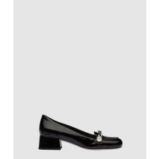 미우미우 체인 진주펄 미들힐 5D480D