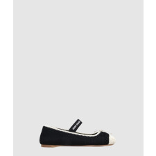 미우미우 크로셰 니트 발레리나 플랫슈즈 5F138E