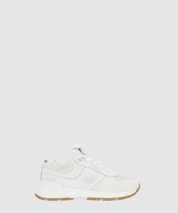 미우미우 로우탑 스니커즈 화이트 5E158E