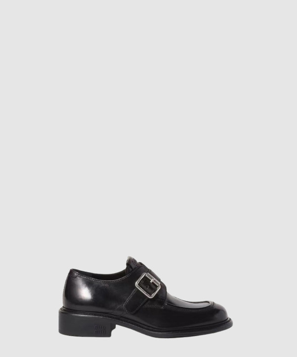 미우미우 레더 브로그 로퍼 5E320E