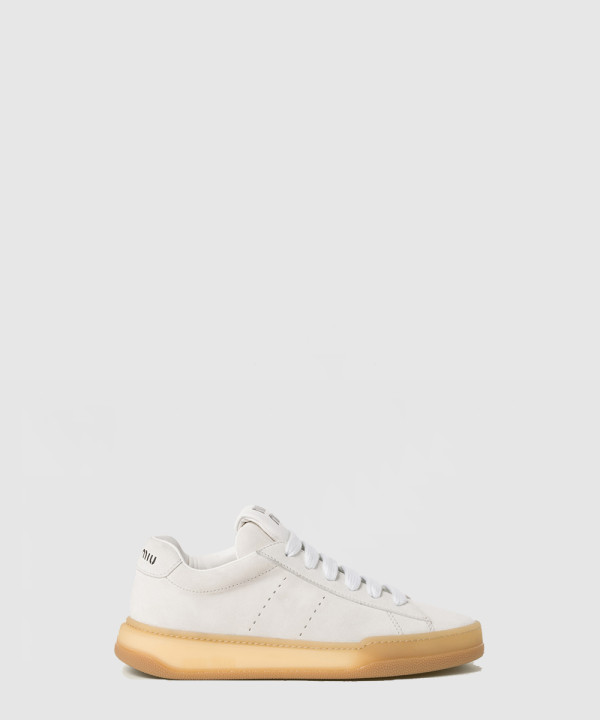 미우미우 레더 트레이너 스니커즈 5E916D