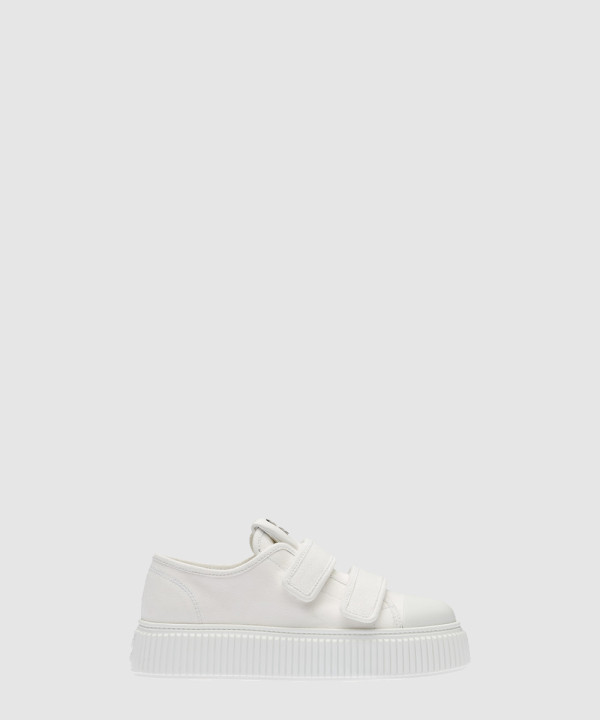 미우미우 데님 벨크로 스니커즈 5E890D