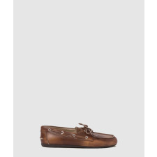 미우미우 블리치드 레더 로퍼 5D123E