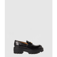 미우미우 브러시드 레더 페니 로퍼 5D292E