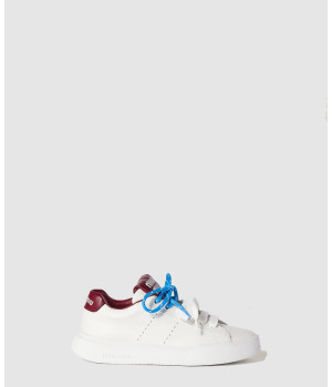 미우미우 로고 레더 스니커즈 5E387E