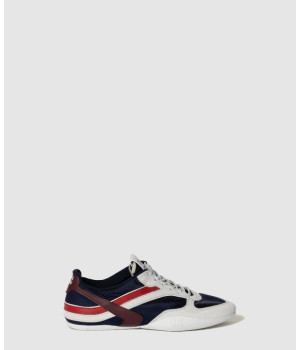 미우미우 김나지움 테크니컬 패브릭 앤 스웨이드 스니커즈 5E428E