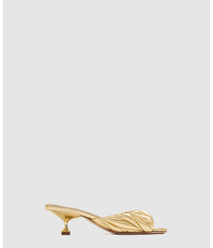 미우미우 마틀라세 로고 샌들 5XX650