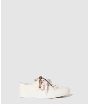 미우미우 로고 캔버스 스니커즈 5E384E