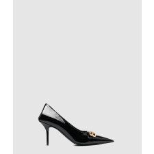 발렌시아가 BB로고 스퀘어 나이프 펌프스 694712