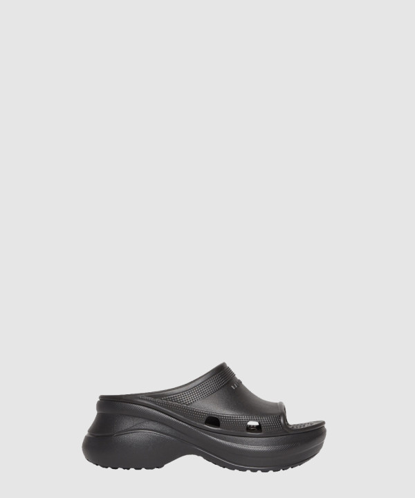 발렌시아가 풀 크록스 슬라이드 샌들 677389