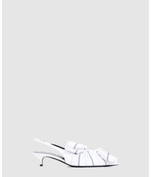 발렌시아가 나이프 슈미즈 레더 슬링백 힐 786223