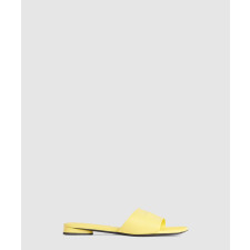 발렌시아가 듀티 프리 레더 플랫 샌들 787293